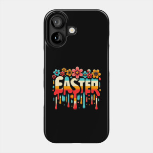 Vintage Easter Floral – Retro Easter Design for a Timeless Holiday Phone Case