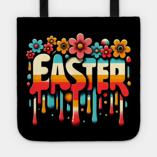 Vintage Easter Floral – Retro Easter Design for a Timeless Holiday Tote by Ben's Store 1