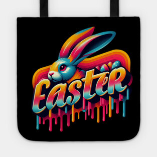 Vintage Easter Bunny – Retro Design for a Classic Celebration Tote