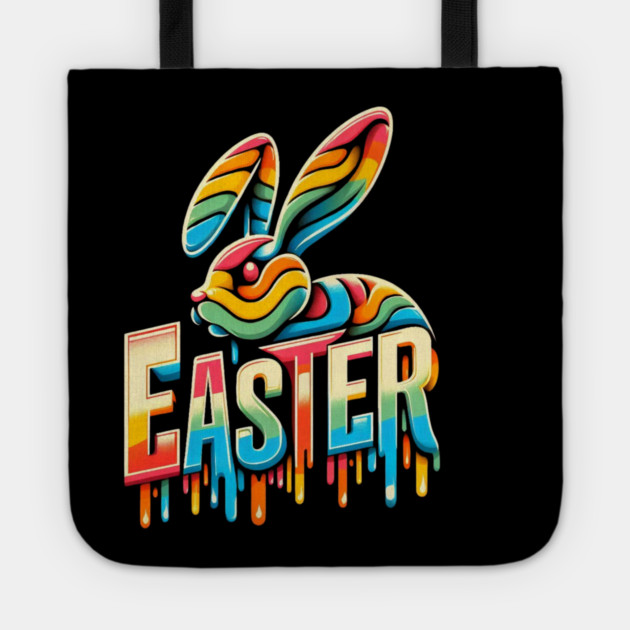 Easter Bunny –Vintage  Retro Design for a Classic Celebration Tote by Ben's Store 1