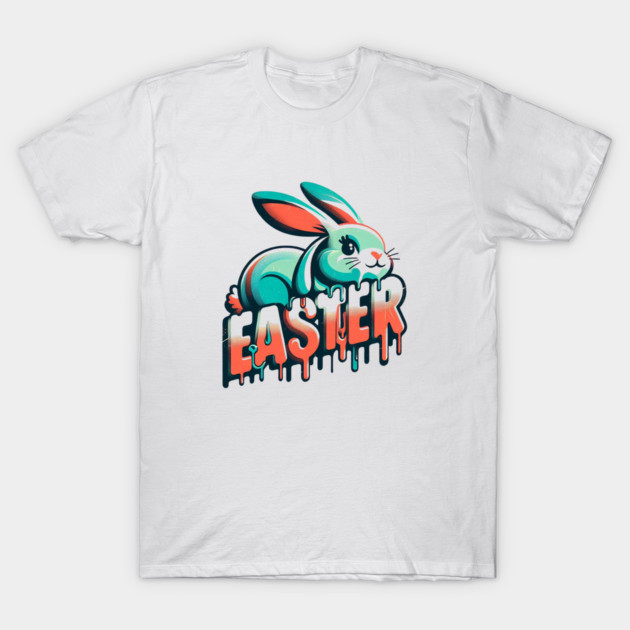 Easter Bunny –Vintage Design with Retro Text for a Classic Celebration T-Shirt by Ben's Store 1