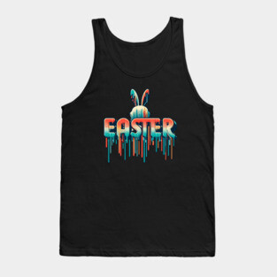 Easter Retro Vintage Bunny Old-School Tank Top