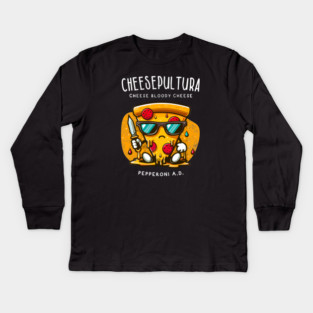 CHEESEPULTURA Kids Long Sleeve T-Shirt