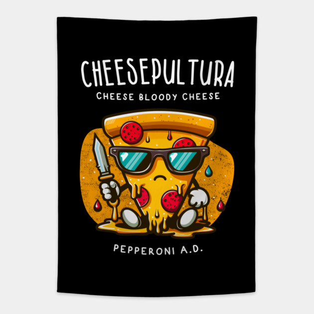 CHEESEPULTURA Tapestry by Fabrik