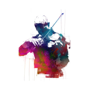 Violinist music art T-Shirt