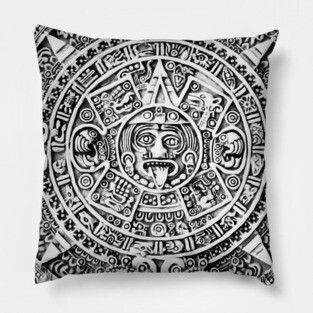 Aztec calendar Pillow