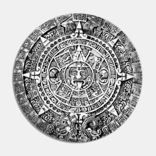 Aztec calendar Pin