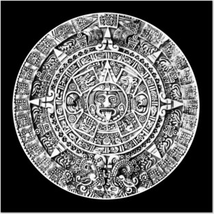 Aztec calendar Posters and Art