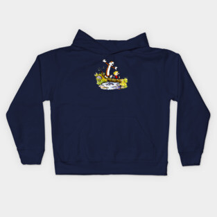 Calvin And Hobbes Cartoon Kids Hoodie