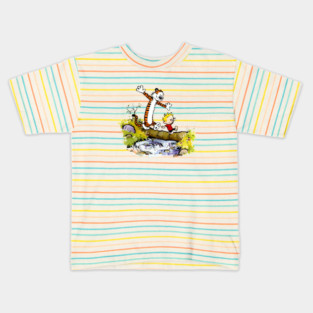 Calvin And Hobbes Cartoon Kids T-Shirt