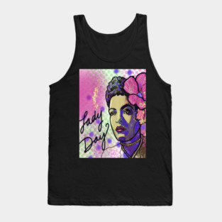 Billie Holiday Lady Day pop art design Tank Top