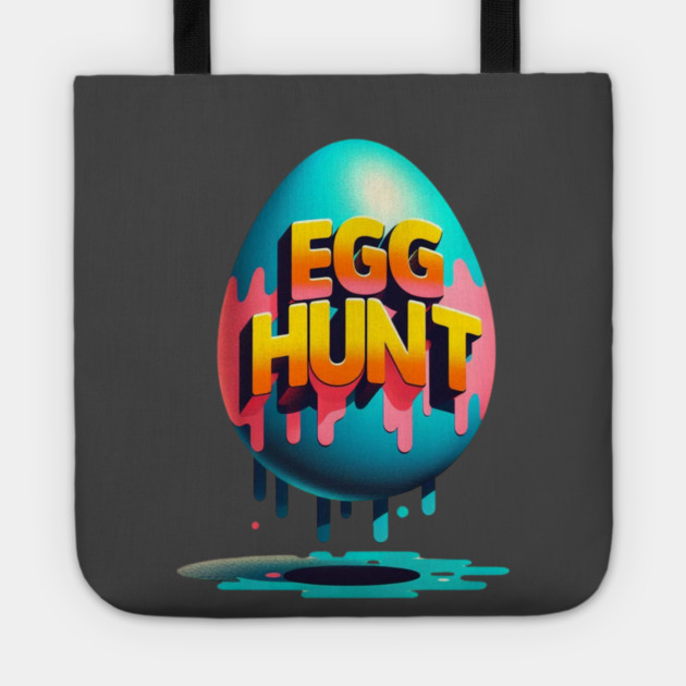 EGG HUNT – Retro Style Easter Fun Tote by Ben's Store 1