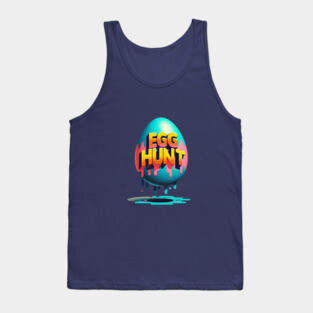 EGG HUNT – Retro Style Easter Fun Tank Top