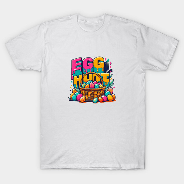 EGG HUNT – Retro Style Easter Happiness T-Shirt by Ben's Store 1