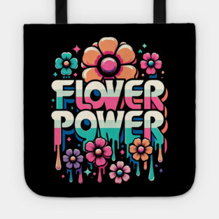 Flower Power – Retro Style for Peace and Love Tote