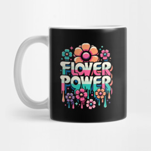 Flower Power – Retro Style for Peace and Love Mug