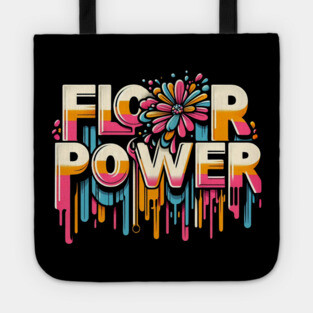 Flower Power – Retro Style for Peace and Love, Nostalgic Tote