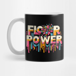 Flower Power – Retro Style for Peace and Love, Nostalgic Mug