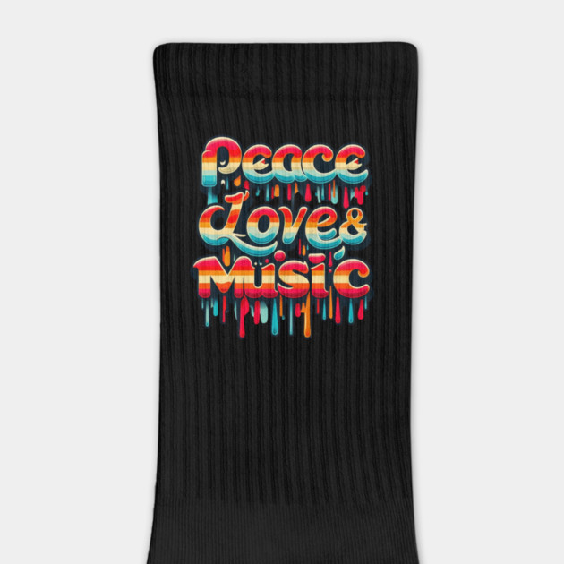 Peace, Love & Music – Retro Style  for Groovy Souls by Ben's Store 1