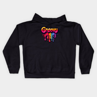 Groovy – Retro Style for Vintage Vibes Kids Hoodie