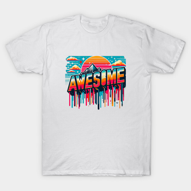 Awesome – Retro Style for Timeless Cool T-Shirt by Ben's Store 1