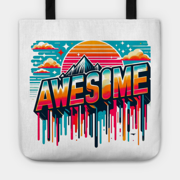 Awesome – Retro Style for Timeless Cool Tote by Ben's Store 1