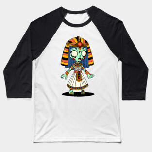 Cute Egyptian Zombie Baseball T-Shirt