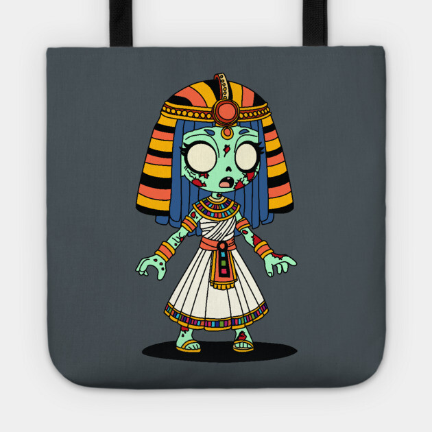 Cute Egyptian Zombie Tote by H. R. Sinclair