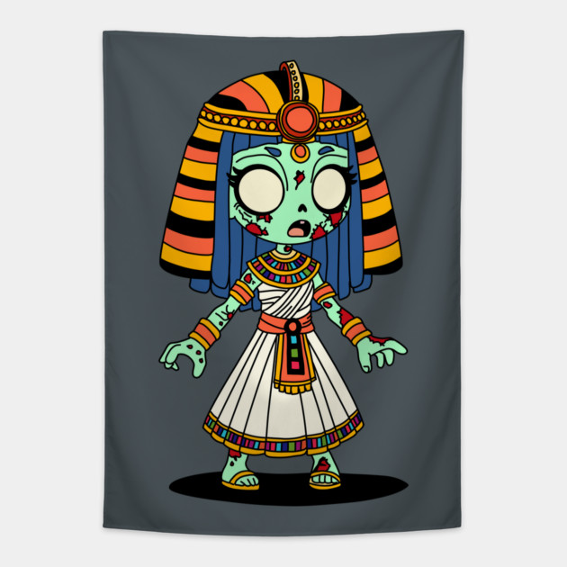 Cute Egyptian Zombie Tapestry by H. R. Sinclair