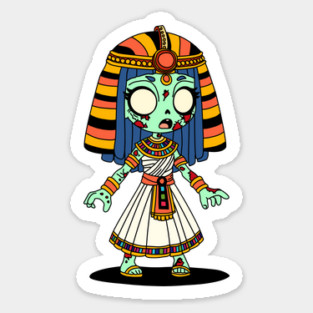Cute Egyptian Zombie Sticker
