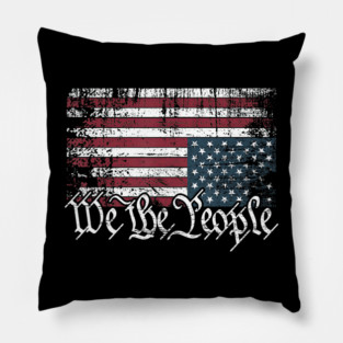 Upside Down American Flag Pillow