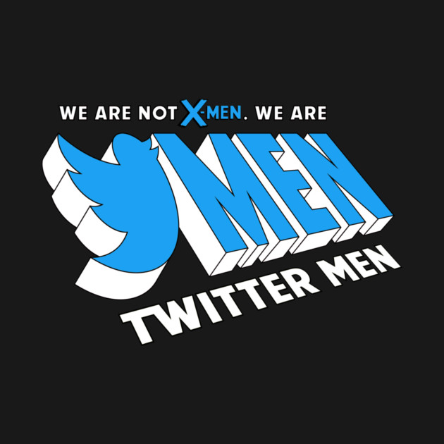 Dave Sim's Twitter Men Logo (Blue) by Matt Dow's AMOC TeePublic Shop