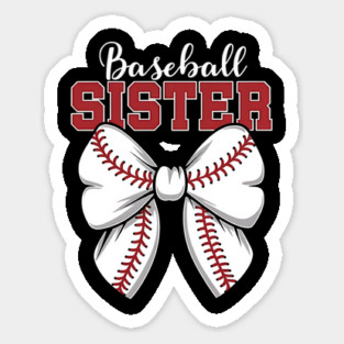 Baseball-Sister-Vintage-Sport-Lover-Sister-Mothers Day Sticker