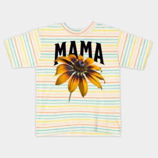 Women's - Sunflower - Mama – Cute - Floral - Mom - Life Kids T-Shirt
