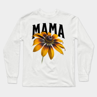 Women's - Sunflower - Mama – Cute - Floral - Mom - Life Long Sleeve T-Shirt