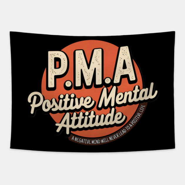 PMA - Positive Mental Attitude Tapestry by Pete the Cat Guy