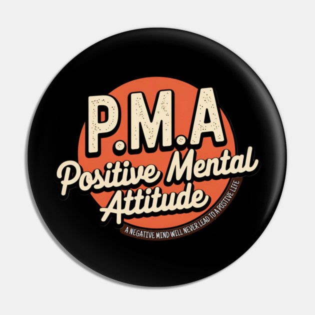 PMA - Positive Mental Attitude Pin by Pete the Cat Guy
