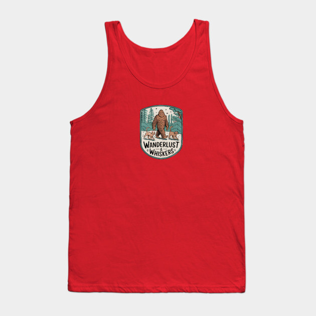 Wanderlust & Whiskers Tank Top by Pete the Cat Guy