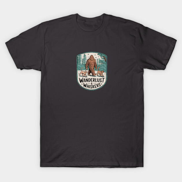 Wanderlust & Whiskers T-Shirt by Pete the Cat Guy