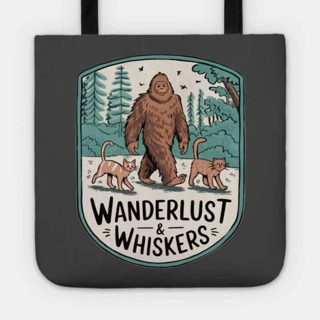 Wanderlust & Whiskers Tote by Pete the Cat Guy