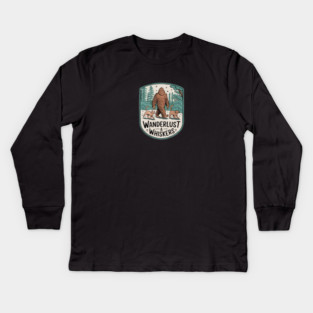 Wanderlust & Whiskers Kids Long Sleeve T-Shirt