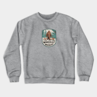 Wanderlust & Whiskers Crewneck Sweatshirt