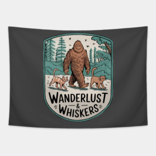 Wanderlust & Whiskers Tapestry