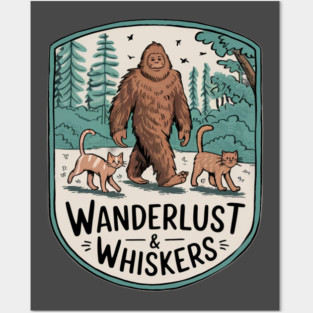 Wanderlust & Whiskers Posters and Art
