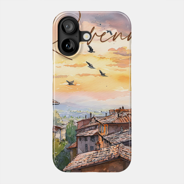 Ravenna Italy Watercolor Print – Historic European Travel Art Phone Case by TuncGK