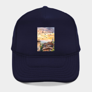 Ravenna Italy Watercolor Print – Historic European Travel Art Hat