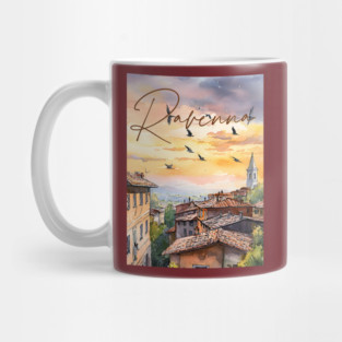 Ravenna Italy Watercolor Print – Historic European Travel Art Mug