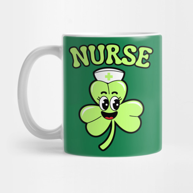 Nurse St Patricks Day Shamrock by Creatifly Graphic Tees