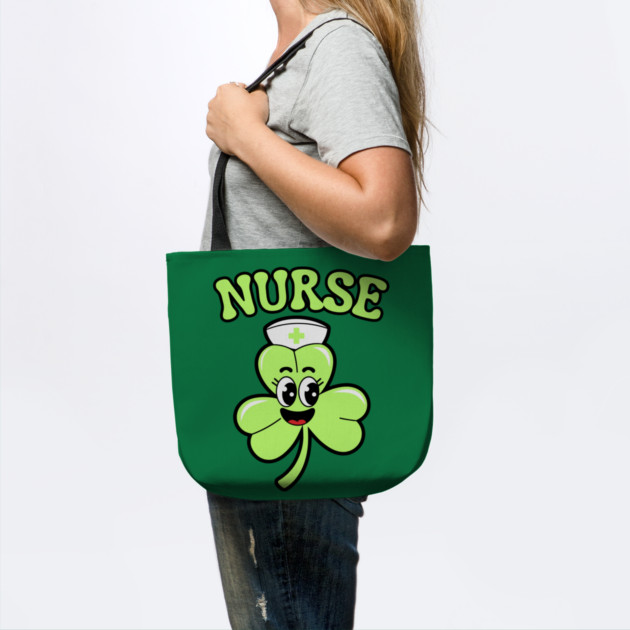 Nurse St Patricks Day Shamrock by Creatifly Graphic Tees
