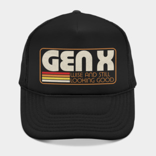 Gen X Vintage Quote - Retro Lettering Gift Hat